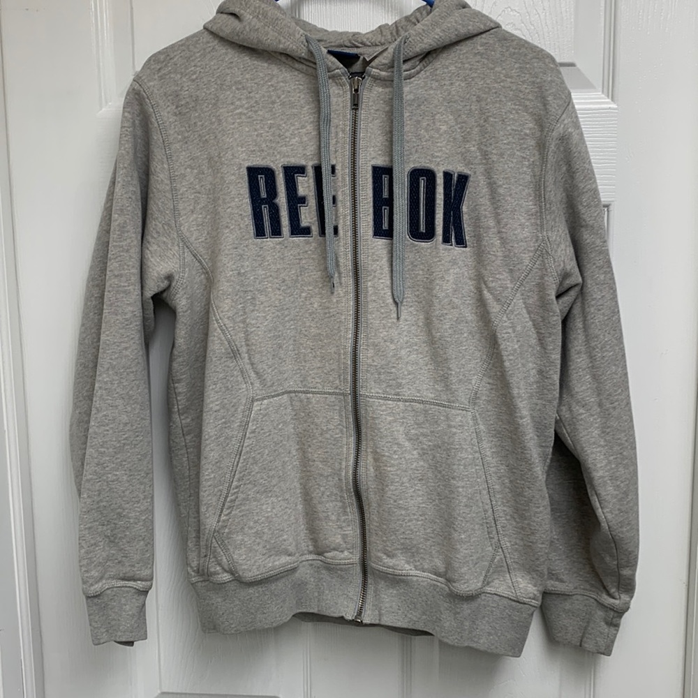 Reebok premium sport apparel size s small zip up hoodie sweater sweatshirt